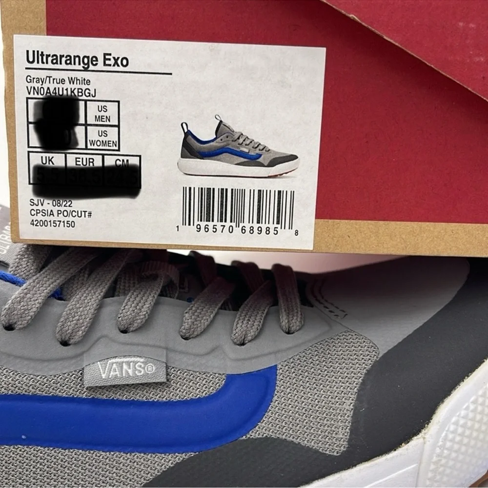 Vans Men’s Gray and Blue Sneakers Ultrarange Exo
Gray/True White VN0A4U1KBGJ - Picture 16 of 16